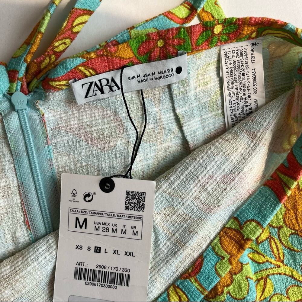 ZARA Printed Cape Midi Skirt - Picture 6 of 7